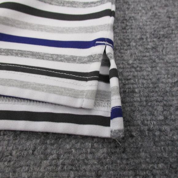 Clemson Tigers Shirt Mens Medium White Gray Striped Polo NCAA Football PING Golf - Picture 14 of 16